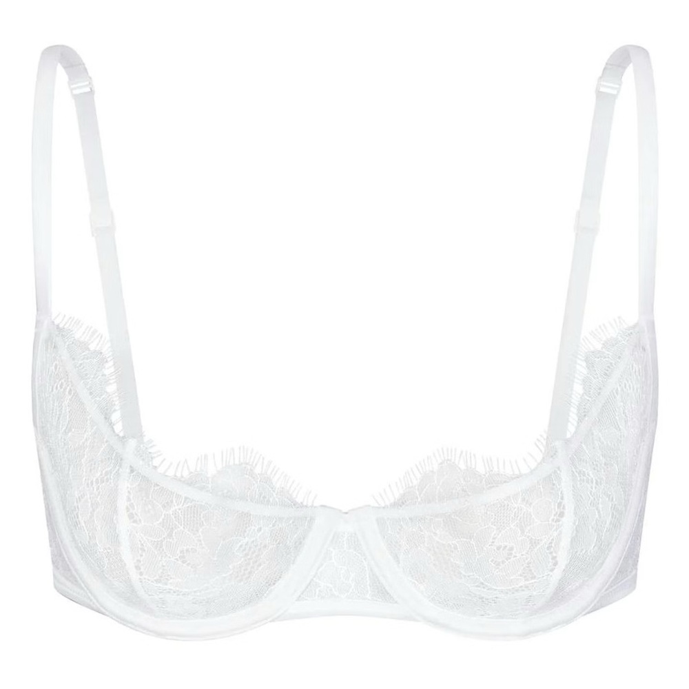 SKIMS White Lace Underwire Bra
